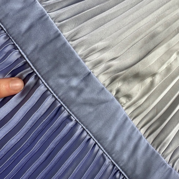 L'IDEE Orchestra Pleated Gown Purple Ombre Short Sleeve Dress - Size US 6 - Picture 7 of 12